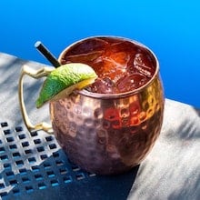 timballo in vetro per cocktail